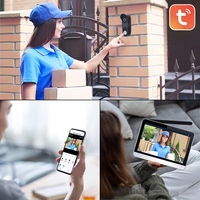 Sonnette vidéo sans fil Tuya à écran tactile, vision nocturne, interphone couleur, sans frais cloud, application Smart Life – Prix direct usine