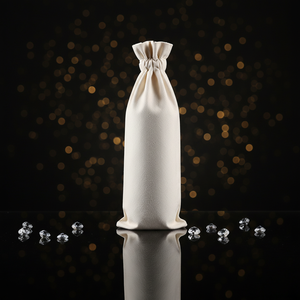 Borsa Portabottiglie in Tela <span class=keywords><strong>di</strong></span> Cotone Riutilizzabile per Una Bottiglia, Ecologica, Ideale per Picnic, Matrimoni e Feste - Product Image 5