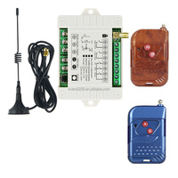 433MHz AC110V-240V Sakelar Remote Control Universal 2 Saluran dengan Kontrol Suara & Fungsi Timer-Pasangan Pemancar & Penerima