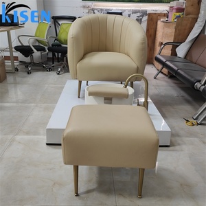 Kisen Beige pink White Foot Spa Set 110/220v comfort Custom Color Pedicure Chair with <b>Stool</b> Acrylic Basin - Product Image 4