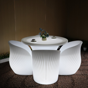 Hot Bán Sáng Mận Hoa Thanh Bàn Ghế Đặt Không Thấm Nước Rõ Ràng Đồ Nội Thất Ngoài Trời Cross-Biên Giới Hot Đàm Phán Bảng - Product Image 4