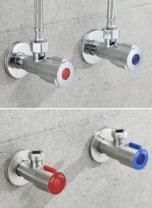 Valvola Triangolare Moderna in Ottone per Cucina e Bagno, Rubinetto e Altri Accessori, Valvola Angolare a Tre Vie - Product Image 4