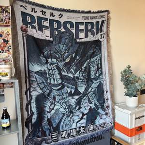 Manta de Picnic de Poliéster con Diseño Personalizado de Anime, Tejido Jacquard, para las Cuatro Estaciones - Product Image 1