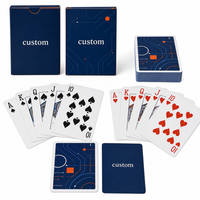 Cartes à jouer en papier écologique personnalisées avec emballage en boîte de papier de marque pour événements et marketing B2B