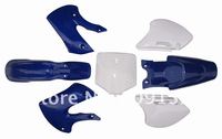 Kit de carénage pour moto, 7 pièces, garde-boue avant et arrière, adapté à la bmw KLX BBR, Motocross chinois