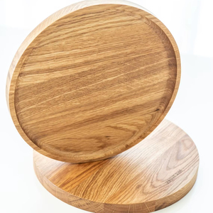 Bandeja de Madera Pulida Hecha a Mano, Ecológica y Encantadora, con Forma Personalizada, Tema Budista, Agrega Calidez, Estilo para tu Hogar, India - Product Image 1