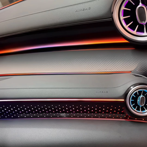 Éclairage d'ambiance SJC Car W177 LHD/RHD pour <span class=keywords><strong>Mercedes</strong></span>-Benz <span class=keywords><strong>Classe</strong></span> <span class=keywords><strong>A</strong></span> modèles 2019-2026, kit de ventilation intérieure LED RGB dynamique 64 couleurs - Product Image 4