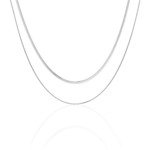 Wholesale Herringbone Chain 18K Gold Plated <b>Choker</b> Necklace Jewelry Stainless Steel Customized Snake Chain Women Necklace - Product Image 5