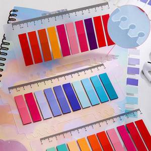 200 Sheets Colorful PET Waterproof <b>Sticky</b> <b>Notes</b> Index Tabs Writable File Tabs Flags Page Markers Labels School Office Supplies - Product Image 4