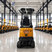 Grande réduction : Mini-excavatrice de 1,5 tonne avec cabine, moteur diesel Kubota, certifiée CE EPA EURO5, excavatrice sur chenilles pour jardin