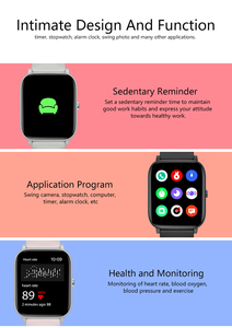 Nouvelle montre connectée C09 à prix avantageux, surveillance de la fréquence cardiaque, de la pression artérielle, du sommeil, suivi de la santé, tracker de fitness, montre intelligente pour femmes et hommes - Product Image 6