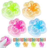 Jouet Squishy Patte de Chat en Plastique Cristallin en Gros, Doux, Anti-Stress, Sensoriel, Emballé Individuellement, pour Enfants de 8 Ans et Plus