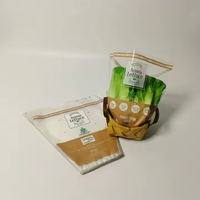 Pochette en plastique OPP personnalisée, autocollante, anti-buée, recyclable, pour l'emballage de fruits et légumes frais, avec logo personnalisé, impression flexo, pour supermarché