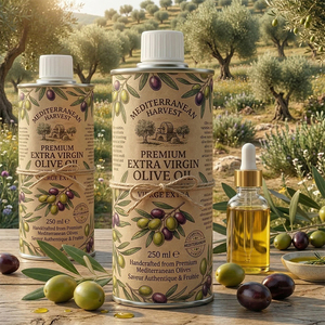 Lattine in Metallo per <span class=keywords><strong>Olio</strong></span> d'Oliva da 250ml e 360ml, Personalizzabili con Stampa, per <span class=keywords><strong>Olio</strong></span> Extra Vergine - Product Image 4