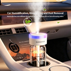 Diffuseur d'aromathérapie portable à ultrasons pour voiture avec lumière LED, purificateur d'air et humidificateur – Nouveau design 2026 - Product Image 4
