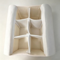 Sac à couches extra large en feutre écologique premium, anti-déformation, avec plusieurs poches avant et fermeture éclair, pour soins de bébé, à suspendre à la poussette