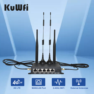 Entrega rápida KuWFi Industrial <span class=keywords><strong>Router</strong></span> 4g 300Mbps 2.4G Wall-montado Metal Shell Sim 4g <span class=keywords><strong>Wifi</strong></span> <span class=keywords><strong>Router</strong></span> para Transporte Inteligente - Product Image 2