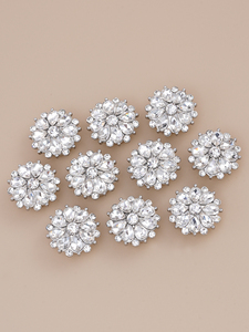 Mô Hình Kim Cương Snap Nút Rhinestone Nút Bìa Mạ Kỹ Thuật Kẽm Hợp Kim Áo Sơ Mi Khuy Măng Sét Cho May Nâng Cấp Trang Trí - Product Image 6