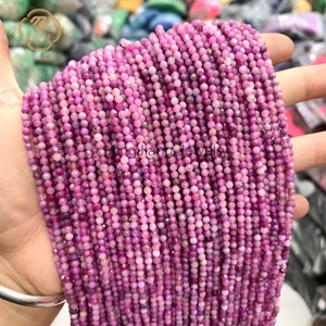 Hoge Kwaliteit Natuursteen Kralen Roze Toermalijn 2mm 3Mm 4Mm Voeg Kleur Losse Edelsteen Kralen Voor Sieraden Maken - Product Image 6