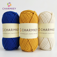 Tube Yarn High Quality 68% Cotton 32% Nylon Yarn NM1/1 Hand Knitting 50g Ball for Knitting