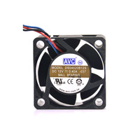 Ventilateur de refroidissement CPU à double roulement à billes, à haut débit d'air, DS04020B12S DC12V 0.40A 40*40*20MM 4020 4CM
