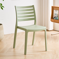 Chaises de salle à manger empilables modernes haut de gamme en gros, durables, imperméables, écologiques, pour villa, école, maison, bar