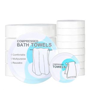 Serviettes compressées jetables non tissées pour le visage, essentielles pour les voyages en avion, en vrac, écologiques, personnalisables - Product Image 1