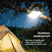 Lampe LED portable à clipser pour camping extérieur, rechargeable solaire et USB, autonomie ultra-longue, contrôle par induction