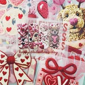 Diseños <span class=keywords><strong>de</strong></span> Corazón <span class=keywords><strong>de</strong></span> Hilo Sintético Personalizados para el Día <span class=keywords><strong>de</strong></span> San Valentín, Diseños <span class=keywords><strong>de</strong></span> Transferencia <span class=keywords><strong>de</strong></span> Calor por Serigrafía DTF, Termoadhesivos con Plancha para Pequeñas Empresas - Product Image 1