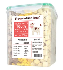 Toptan Dondurarak Kurutulmuş Sığır Karaciğer Küpü Yüksek Proteinli Sağlıklı Köpek Ödülü Atıştırmalıkları Dondurarak Kurutulmuş Kedi Ödülü Sığır Granülleri Et Ödülü - Product Image 3