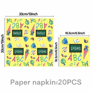 Artículos de Fiesta Personalizados con Temática de Regreso a Clases, Decoración para Crear Ambiente, Vasos Desechables, Platos de Papel, Juegos de Servilletas - Product Image 5