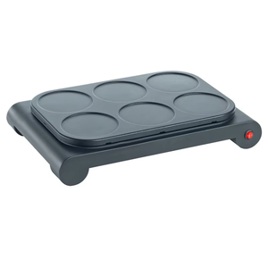 Plaque de cuisson en aluminium 1000W avec revêtement antiadhésif à base d'eau crêpière électrique avec 6 trous - Product Image 2