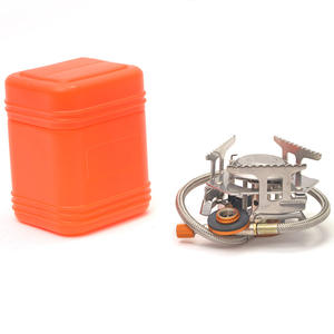 屋外用ガスコンロ 家庭用調理 ポータブル 折りたたみ式 小型バーナー ブタン キャンプ用ガスストーブ - Product Image 6