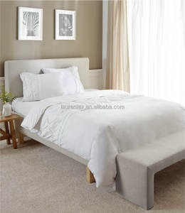 Produttore 100% <span class=keywords><strong>set</strong></span> di biancheria da letto in tessuto di cotone 300TC lenzuola in cotone a righe tinta unita copripiumini - Product Image 6