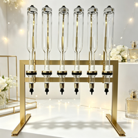 Flacon Distributeur de Parfum Tête d'Or 375/500ml – Vase de Luxe pour Parfum de Table, Idéal pour Mariage, Maison, Boutique, Présentoir et Décoration