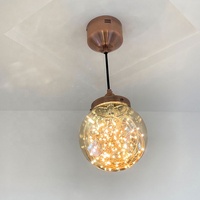 Lampe suspendue moderne en verre avec éclairage LED simple et breveté