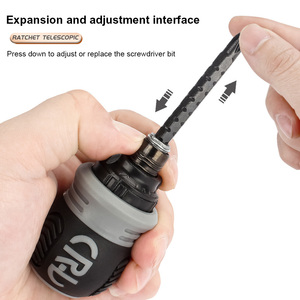 Mini Ratchet Telescopic <b>Screwdriver</b>, Magnetic Double Head Cross Flat <b>Screwdriver</b> for Household Repair Work Hand <b>Screwdriver</b> Tool - Product Image 2
