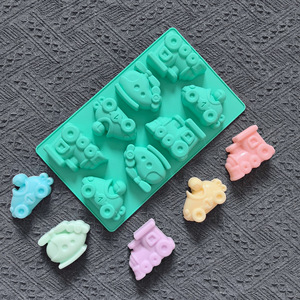 Moldes de Silicona HY para Caramelos, Moldes de Chocolate con Forma de <span class=keywords><strong>Coche</strong></span>, Tren y Aviones para Decoración de Pasteles, <span class=keywords><strong>Fondant</strong></span> y Repostería - Product Image 4