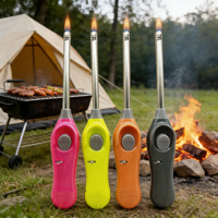 Briquet de cuisine BBQ OEM, briquet à gaz rechargeable, briquet jetable, briquet de camping, briquet à cigarettes