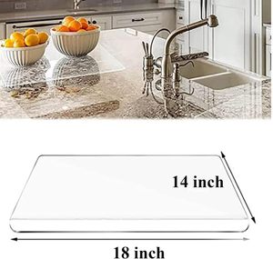 Prix vente chaude planches à découper en acrylique planche à découper transparente avec protecteur de comptoir à lèvres pour cuisine Restaurant - Product Image 5