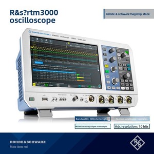 Oscilloscope industriel Rohde & Schwarz RS High RTM3004, résolution 10 bits, 4 canaux, bande passante 1 GHz, fréquence d'échantillonnage 5 GHz - Product Image 2