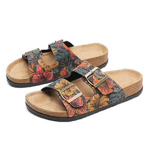 تصميم عالي الجودة النساء مشبك مزدوج النساء النعال السيدات البغال قباقيب سميكة وحيد الفلين أحذية - Product Image 2