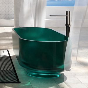 Baignoire autoportante pour adultes <span class=keywords><strong>de</strong></span> 1700 mm, colorée, en résine composite transparente, baignoire en acrylique transparente - Product Image 1