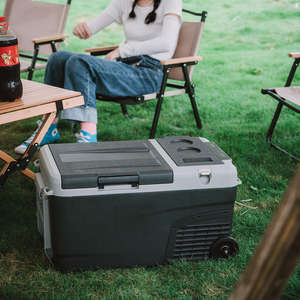 Portable 30L double contrôle de température 12v 24v réfrigérateur Portable voiture réfrigérateur congélateur pour <span class=keywords><strong>camion</strong></span>, RV, bateau, Camping - Product Image 2