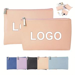 Sac cosmétique pour femme en cuir PU avec logo personnalisé, vente en gros transfrontalière, porte-monnaie pour femme, idéal pour les voyages - Product Image 1