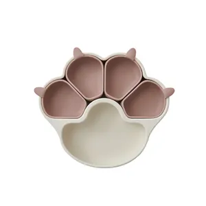Oven Freezer Safe Eco Friendly Baby Suction Plate Baby Plates 2023 Natural Cat Dining Plates For Baby