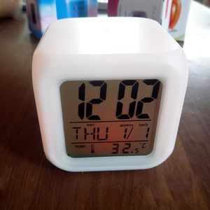 New Fashion Sublimation <b>Led</b> Color Children Seven Color Digital Alarm <b>Clock</b> - Product Image 5