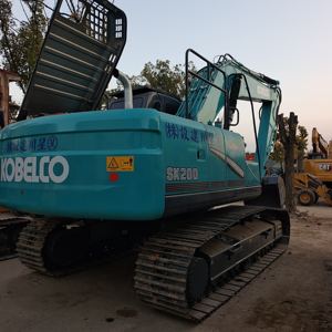 Excavatrice sur chenilles d'occasion Kobelco SK200-8 Japon avec garantie d'un an Caractéristiques Composants de base PLC et roulement d'engrenage de pompe à moteur - Product Image 2