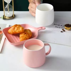 Taza de Cerámica Nórdica Glaseada para Café, Leche, Té, Oficina, Restaurante, Desayuno, Té de la Tarde, Juego para Parejas - Product Image 2
