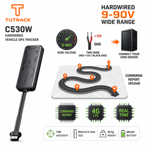 Rastreador GPS para Motocicleta, Bicicleta Eléctrica, Scooter y Vehículo, Cableado, de Amplio Rango 9-90V, Conexión a Servidor Propio, con Función de Informes y Carga de Datos - Product Image 1